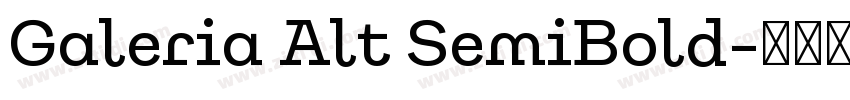 Galeria Alt SemiBold字体转换